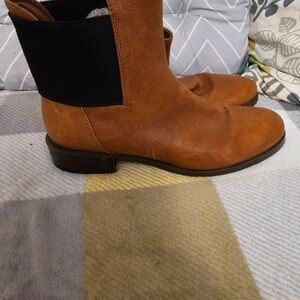 Clarks Brown and Black Ankle Booties